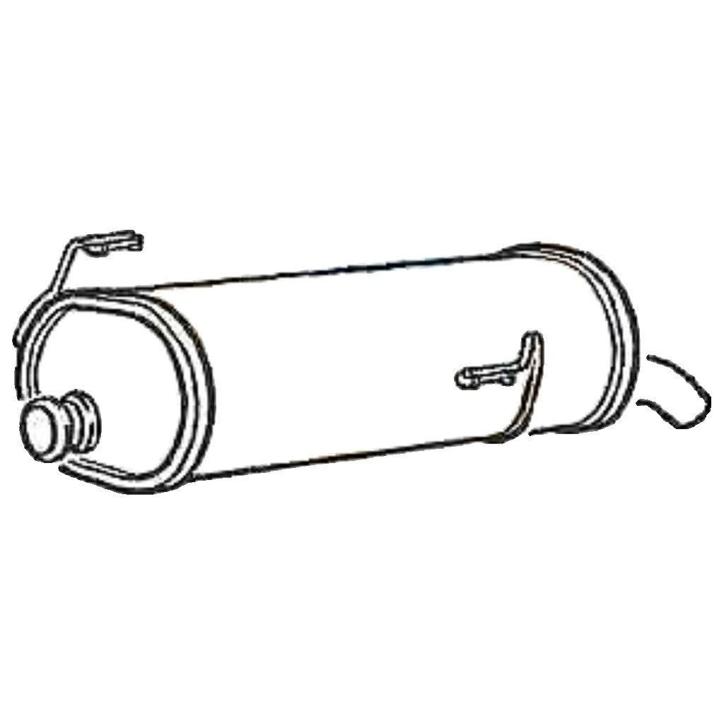 Klarius PG544X Exhaust Rear Box 206 1.9 98>