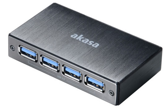 Akasa AK-HB-10BK Connect4SV Four Port USB 3.0 Hub