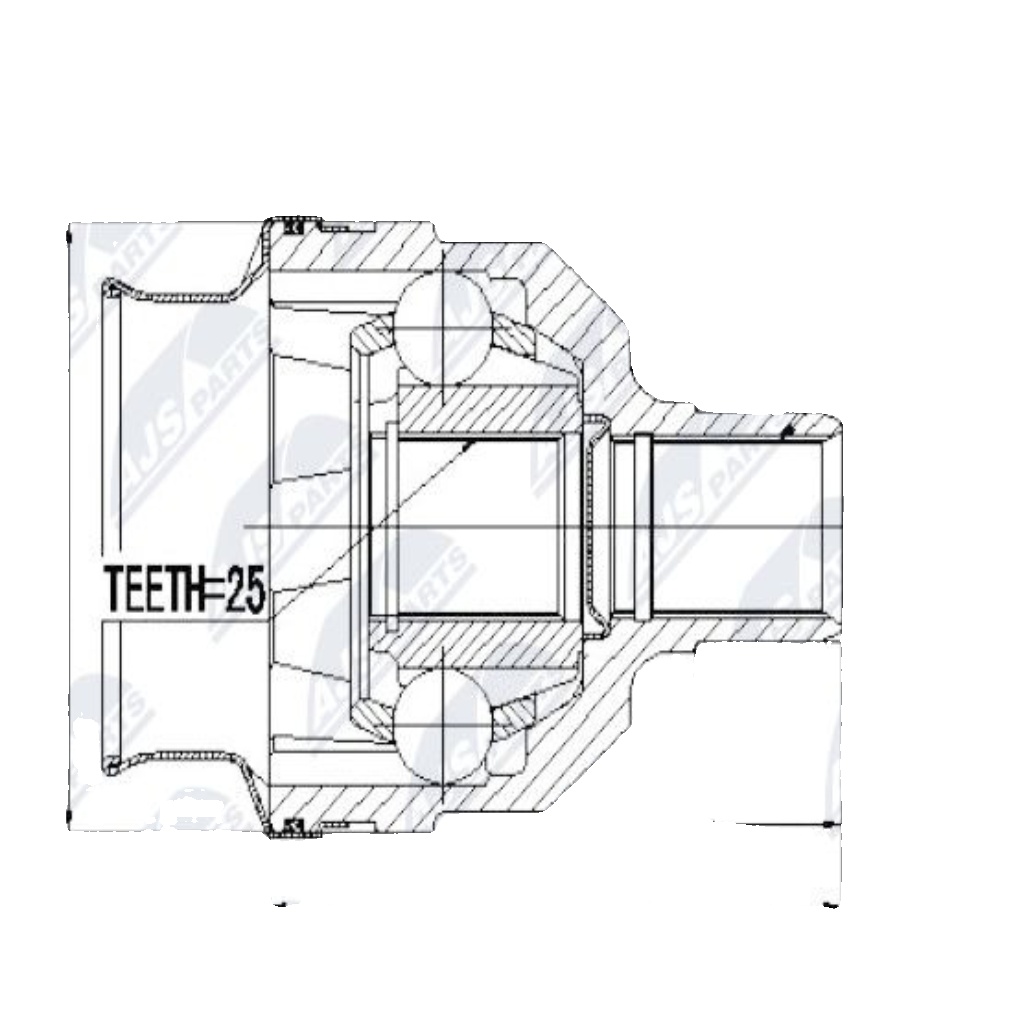 ✅Fits NTY NPW-PL-006 INNER CV JOINT  ⭐UK Seller⭐ - Image 6