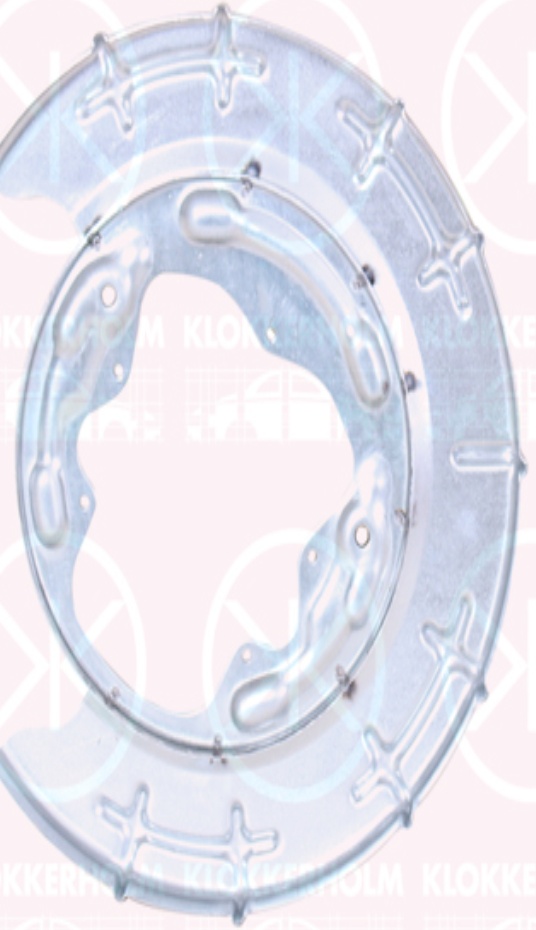 Brake disc cover Rear Axle Left Zinc-coated 3267877 KLOKKERHOLM for KIA HYUNDAI