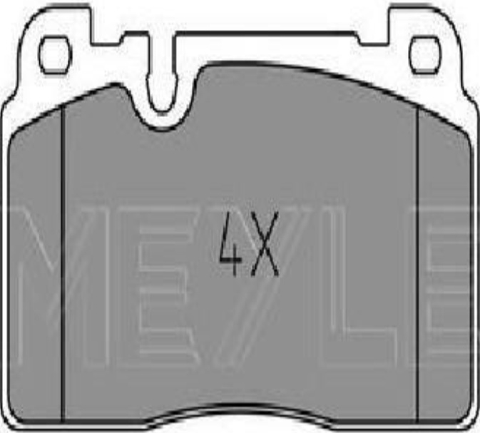 Original MEYLE Brake Pad Set Disc Brake 025 256 4317/PD for Audi Porsche