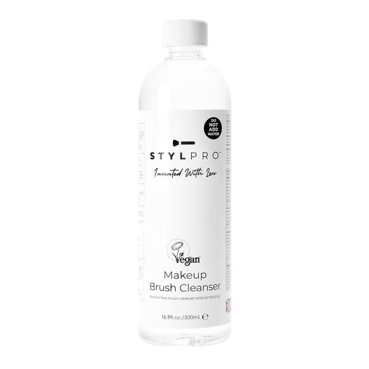 Stylideas Unisex Clear Vegan Makeup Brush Cleanser (1X 500Ml Bottle) In - Image 2
