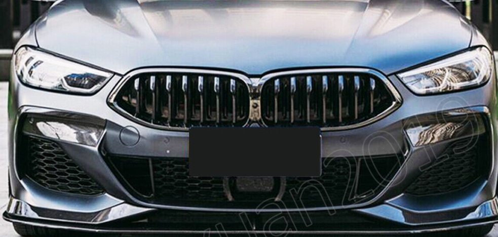 FOR BMW 8 SERIES G14 G15 G16 COUPE FRONT LIP SPLITTER SPOILER GLOSS BLACK 2018+