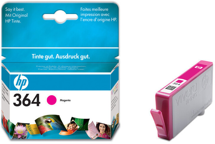 HP 364 Magenta Original Ink Cartridge for PhotoSmart 5510 5520 6520 7520