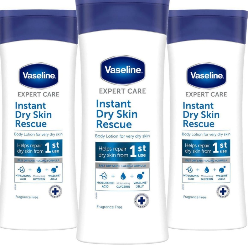 Vaseline Women's White 3X 400Ml Expert Care Instant Dry Skin Rescue 'Body Lotion' In - Image 5