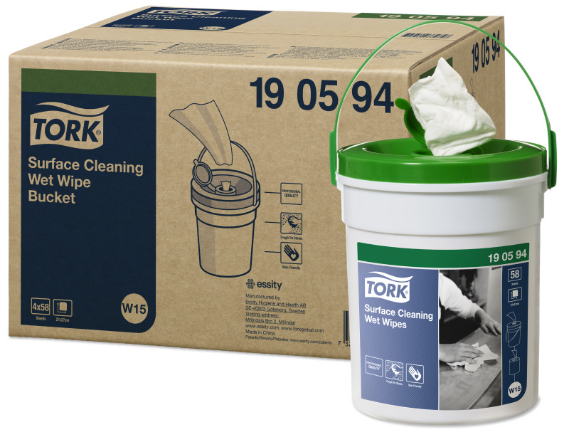 Tork Cleaning Tissue 1-Ply Moisture Surface Cleaning Wipes