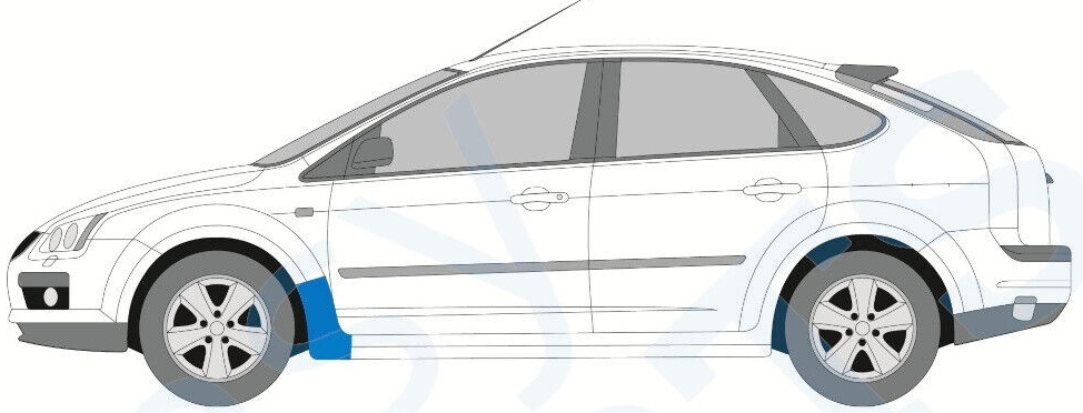 FORD FOCUS MK2 2004-2008 FRONT WING REPAIR PANEL / LEFT LH