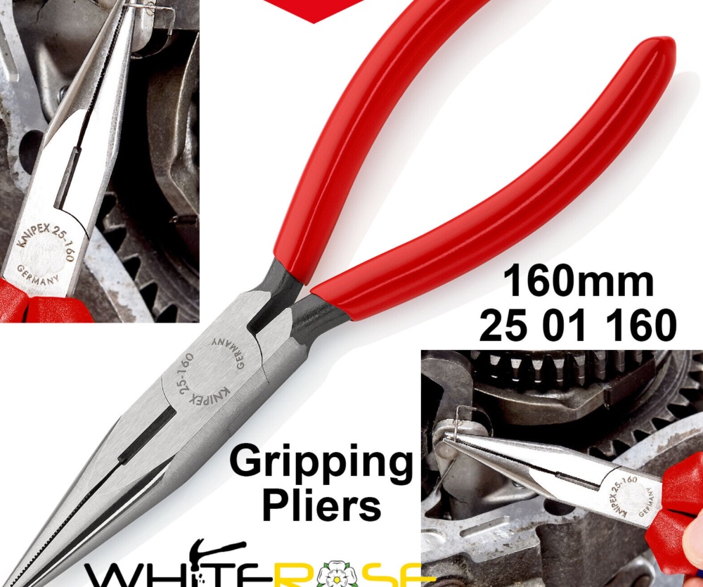 Knipex Snipe Long Nose Pliers 160mm Side Cutting Telecom Radio Wiring 25 01 160