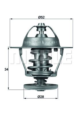 Thermostat Insert MAHLE TX 68 88D Quality MAHLE Genuine UK Stock