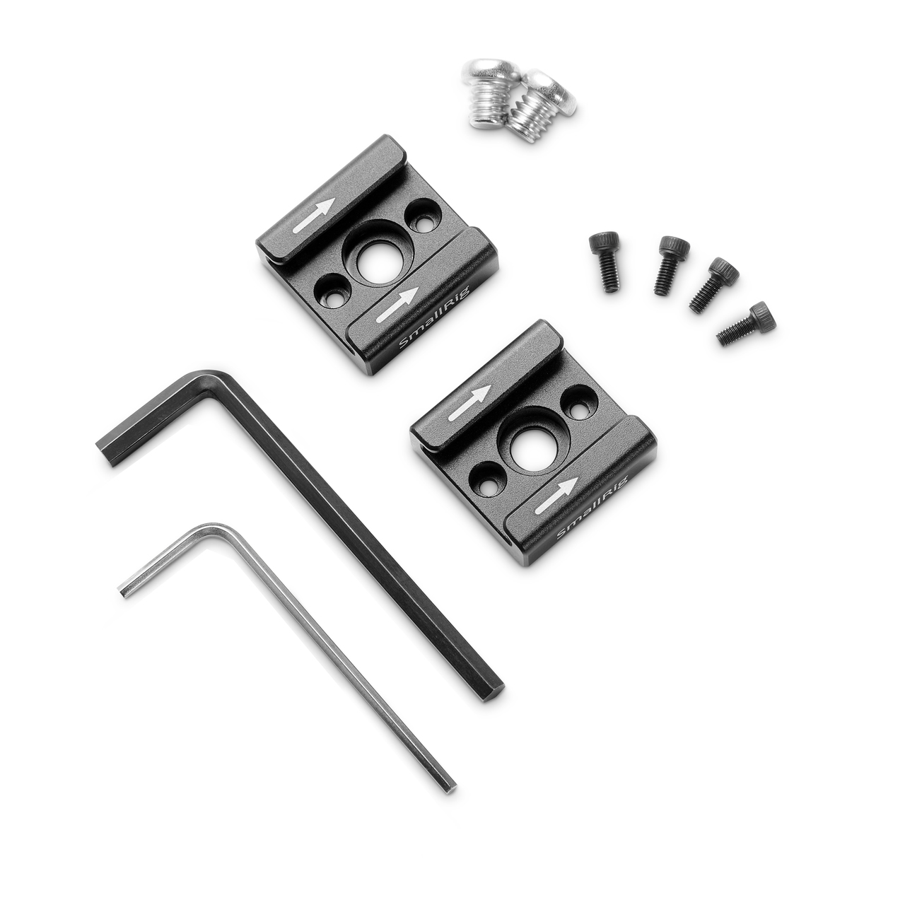 SmallRig 2Pcs Cold Shoe Mount Hot Shoe Adapter with 1/4'' Thread for Camera Cage