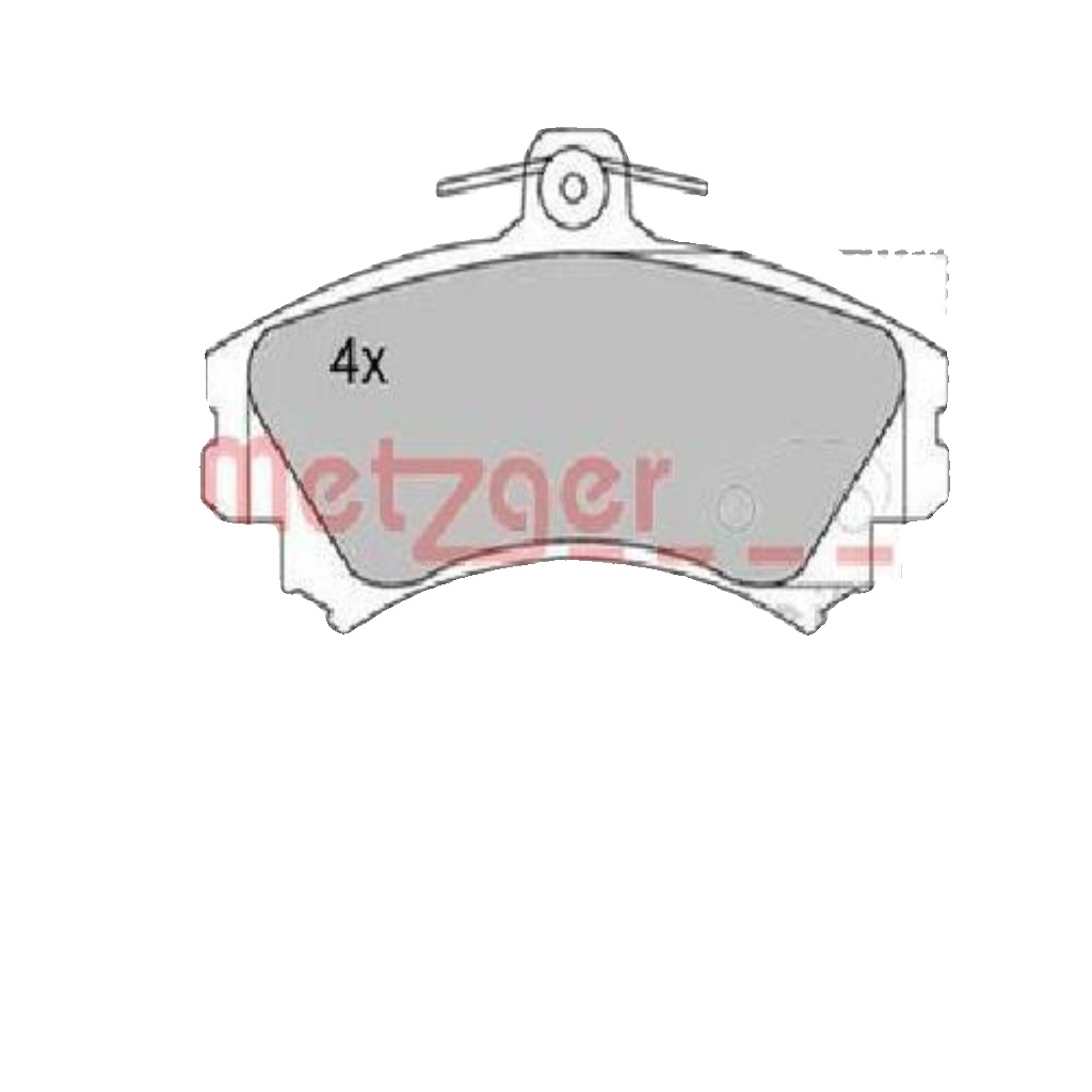 Original Metzger Brake Pad Set Disc Brake 1170166 for Mitsubishi Smart