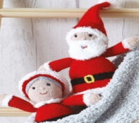 King Cole Christmas Knits Book 8 Stocking Festive Santa Snowman Drummer Boy Toy