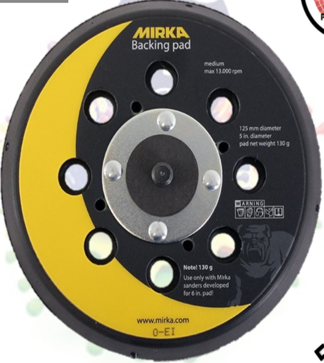 Mirka Ceros, Deros, Ros & Pros Backing Pad (5"") 125mm 28 Hole Medium 8292502511