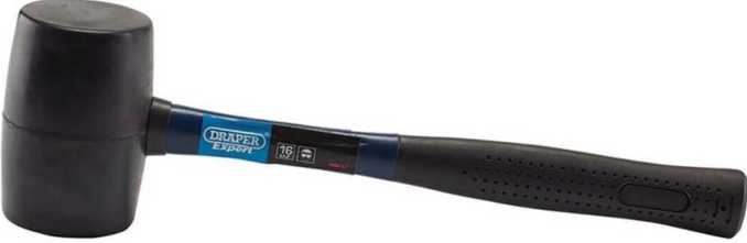 Draper 08017 Rubber Mallet with Fibreglass Shaft 450g/16oz