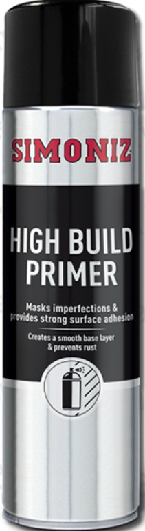 SIMB90D Acrylic High Build Primer 500ml x2 Aerosol Spray Paint Black By Simoniz - Image 4