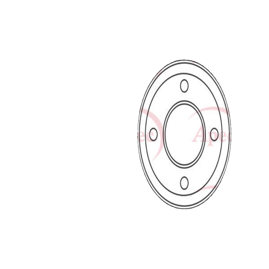 Braking System Brake Disc APEC DSK3746 Front Vented Fits Cupra VW Born ID.3