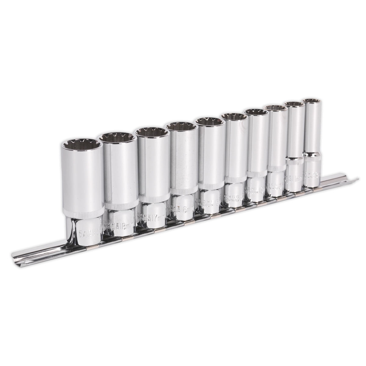 Sealey AK69910D Premier Total Drive Deep Socket Set 3/8""Sq Drive 10pc