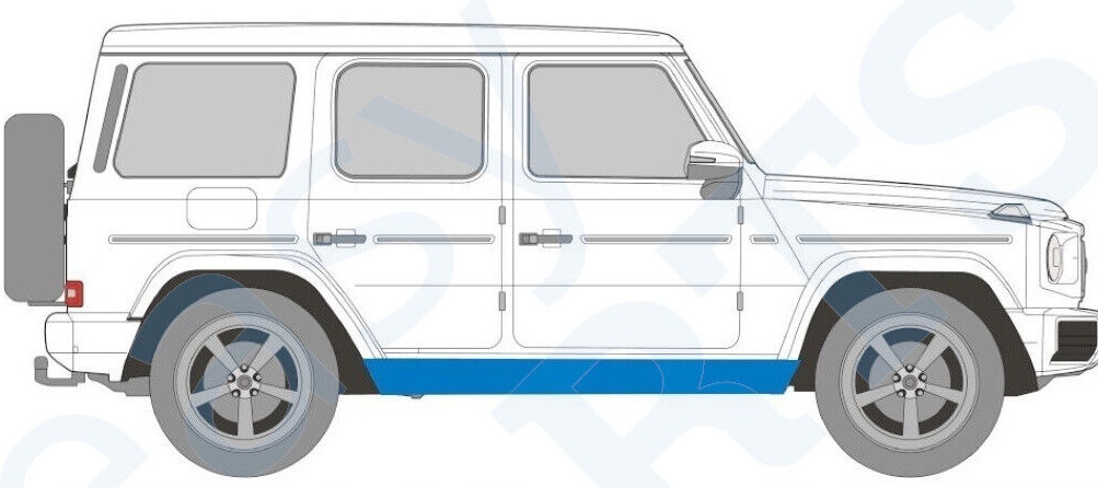 MERCEDES G CLASS W460 W461 W463 1979- SILL REPAIR PANEL ROCKER PANEL / PAIR