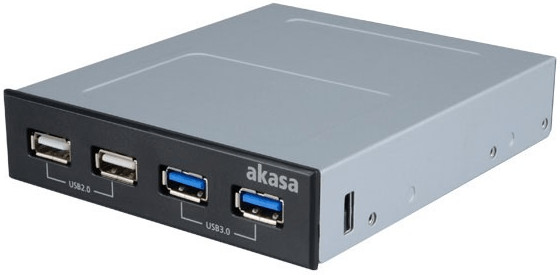 Akasa AK-ICR-12V3 InterConnect S 4 Port USB Panel
