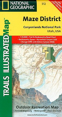Canyonlands National Park: Maze Map  Trails Illustrated National Geographic
