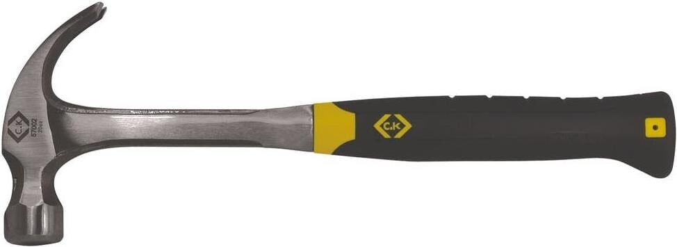 CK Tools 357001 Anti-Vibe 16oz One Piece Forged Steel Claw Hammer