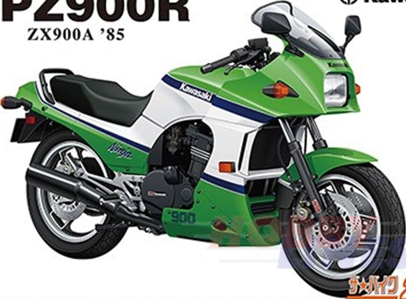 AOSHIMA The Bike  No.29 Kawasaki ZX900A GPZ900R Ninja 1985 1/12 Plastic Model