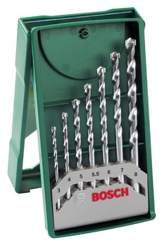 Bosch 7 Piece Masonry Drill Bit Set 3-8mm Tungsten Carbide Stone Brick - Image 12