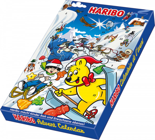 Haribo Advent Tree Christmas Xmas Santa's Countdown Fun for Kids 384g