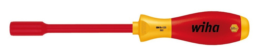 Wiha 00863 Hex Driver Screwdriver 1000v VDE Electrician 12mm SoftFinish Grip