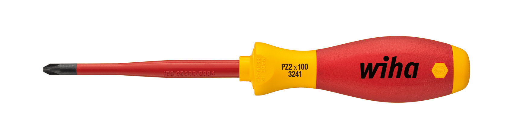 Wiha 35395 Pozidriv PZ1 80MM Screwdriver SoftFinish Electric SlimFix