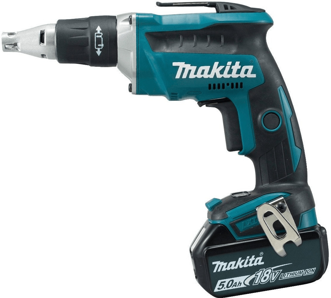 Makita DFS452RTJ LXT 18V Drywall Screwdriver – 2 x 5Ah Batts, Charger & Case - Image 2