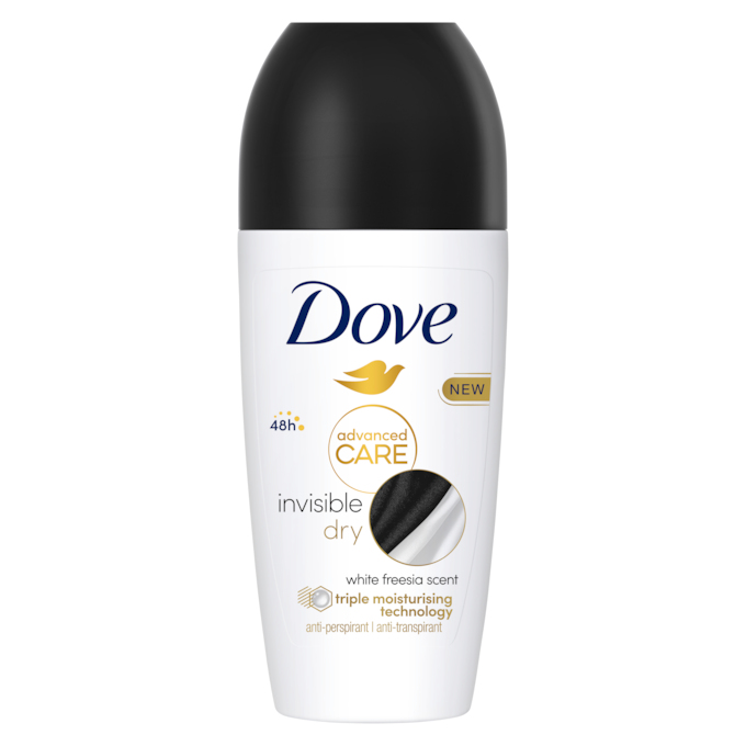 Dove Advanced Care Invisible Dry Anti-Perspirant Roll On Deodorant 50ml
