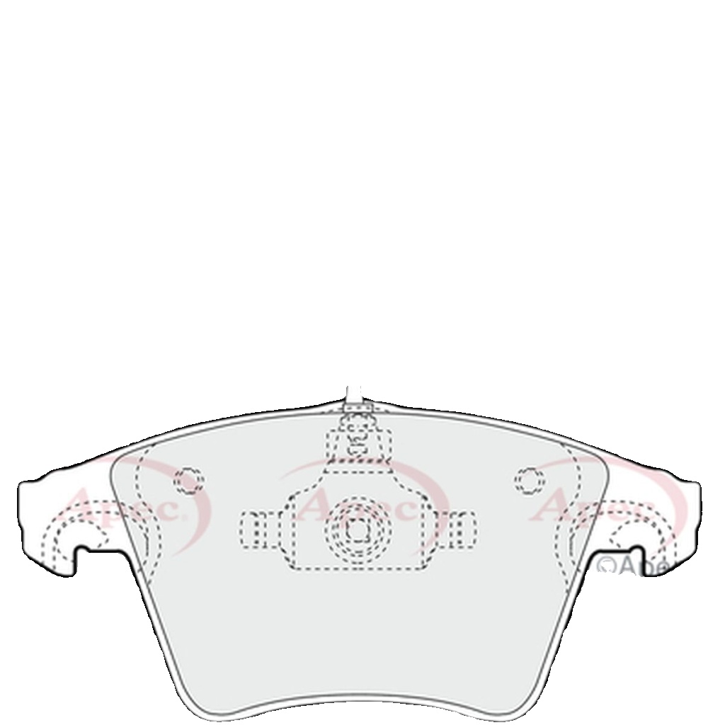 APEC FRONT BRAKE PAD SET DISC BRAKE FOR VW TRANSPORTER