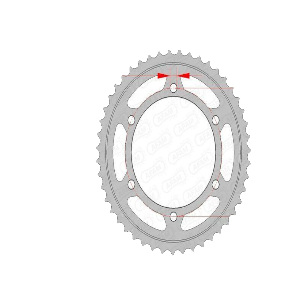 Yamaha FJ1200 1986-1990 AFAM Steel Rear Sprocket Standard 40T