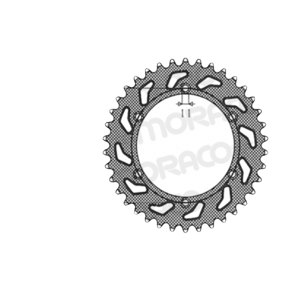 Free Shipping Supersprox Steel Crown Ducati 520 X 41 For Motorcycle Parts