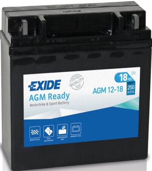 AGM Motorcycle Battery Bike Motorbike AGM12-18 Exide