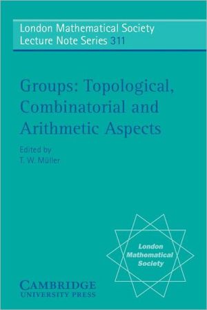 Groups by T. W. Mller - 9780521542876