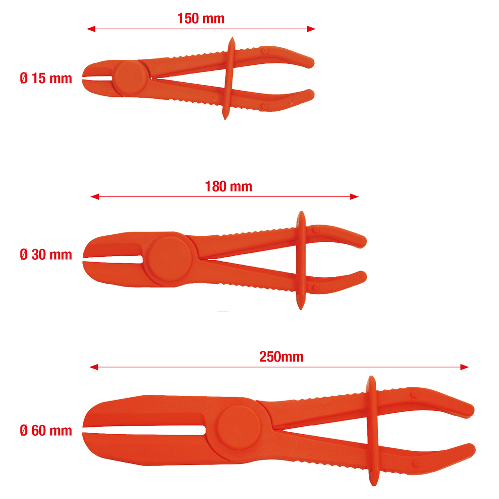 KS Tools Hose Clamp Pliers Set, 3 Pcs