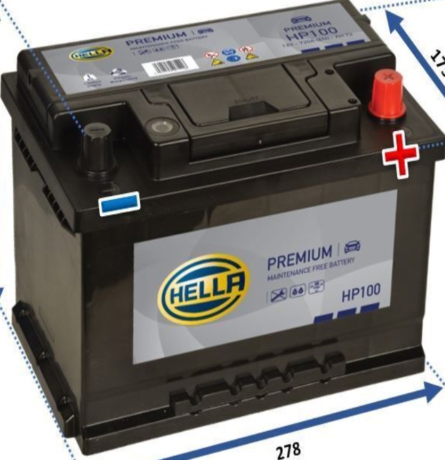 100 Numax Car Battery 12V 68Ah