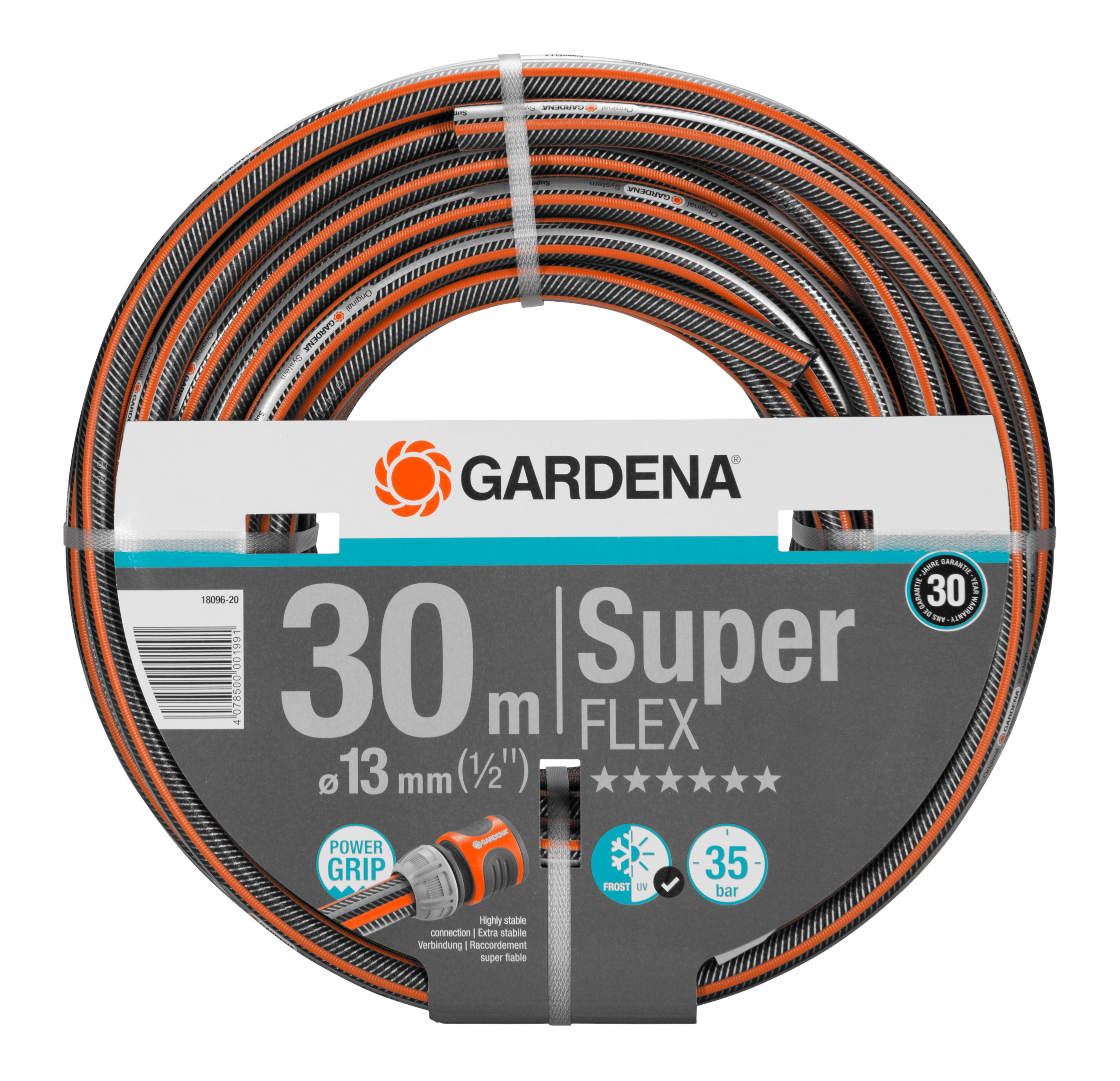 Genuine GARDENA Premium SuperFLEX  WATER HOSE 30m 18096-20 4078500001991 WRT