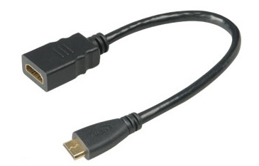 Akasa AK-CBHD10-25BK HDMI to Mini HDMI Adaptor Cable