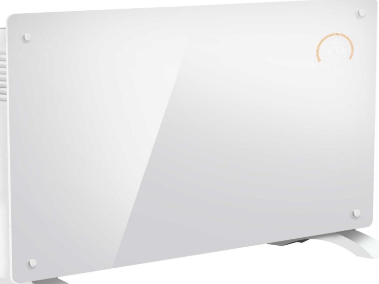 Sealey DH140 Baridi Electric Glass Panel Heater, 2000W, Thermostat Contro
