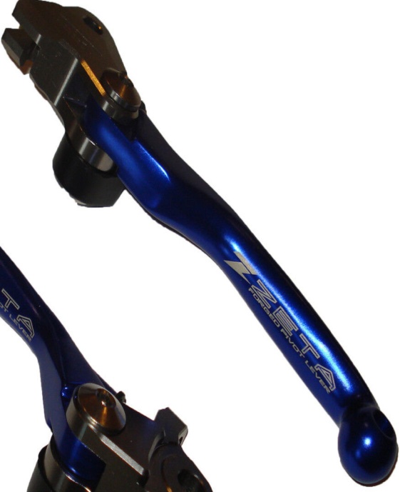 Yamaha YZ250F 2007-2008 YZ450F 2008 ZETA Blue Clutch Brake Flexi Levers