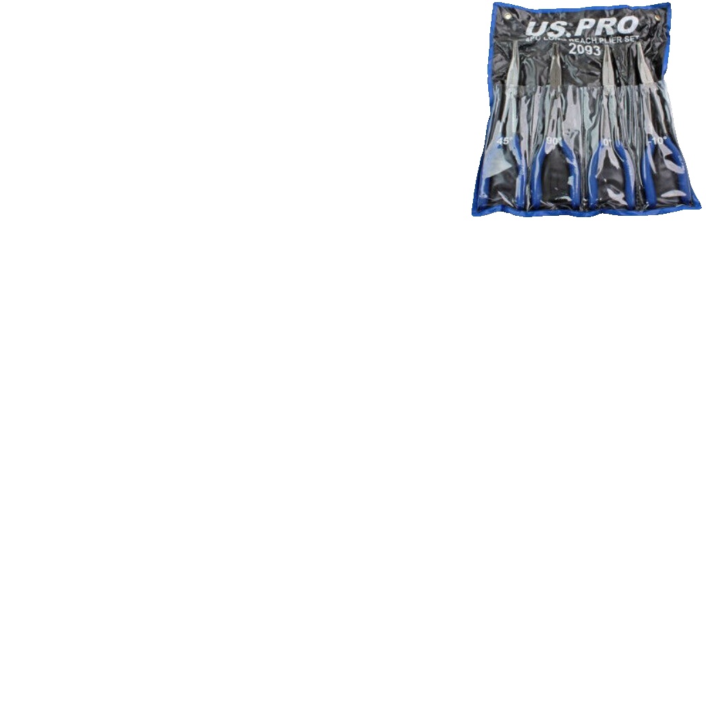 US PRO 4pc 285mm Long Reach Nose Pliers, Plier Set 2093