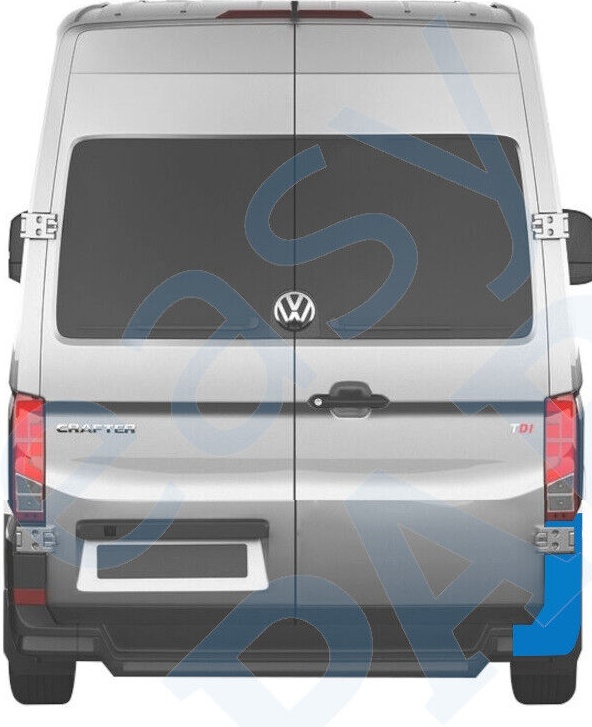 VOLKSWAGEN VW CRAFTER 2017- REAR BUMPER / RIGHT