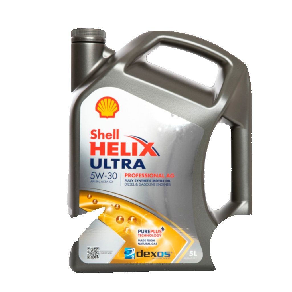 Original Shell Engine Oil Helix Ultra 5W-30 Professional AG, ACEA C3, Dexos 2 GM
