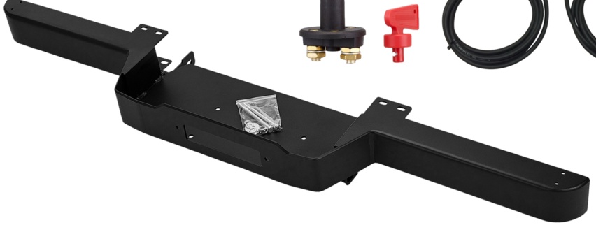 LAND ROVER DEFENDER WINCH + WINCH BUMPER + WIRING KIT + ISOLATOR  COMBO