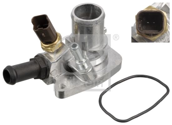 Thermostat Plus Housing Seal and Switch Febi 170513 For Opel Vauxhall Combo - Image 32