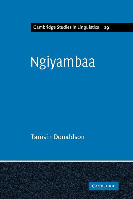 Ngiyambaa Donaldson Paperback Cambridge University Press 9780521109192