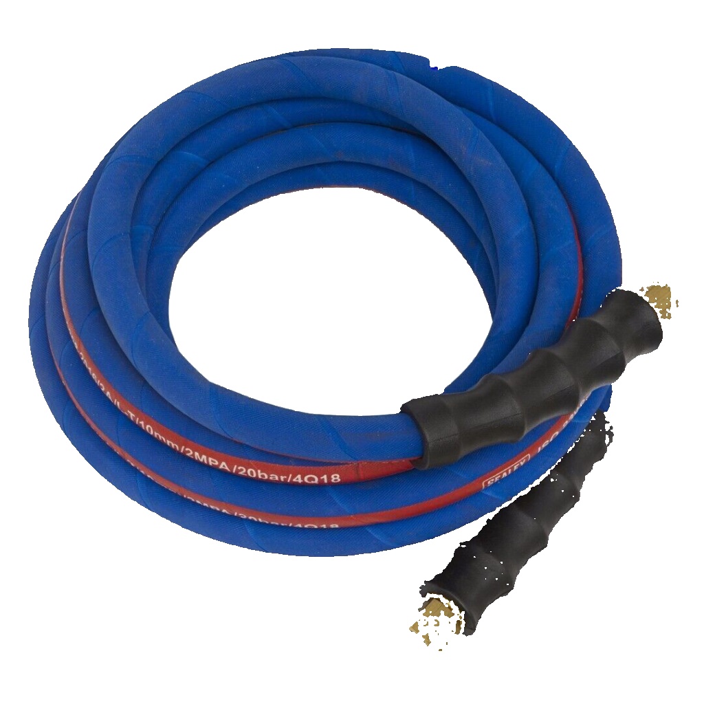 Sealey AH5R-38 Extra-Heavy-Duty Air Hose with 1/4""BSP Unions 5m x 10mm